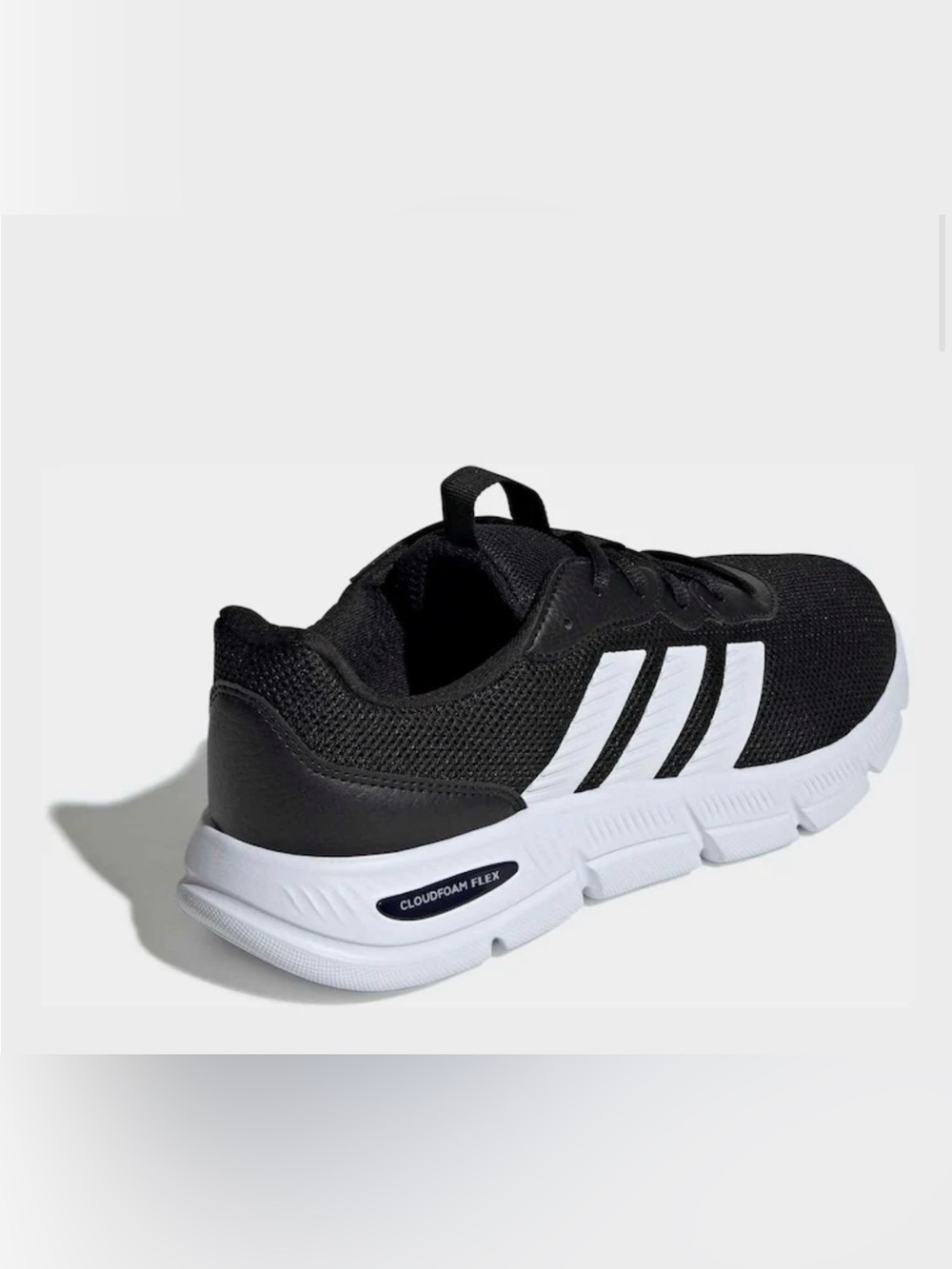 NEW adidas Women’s Black & White Lightweight Cloudfoam Flex Sneakers size 8 - Picture 5 of 11